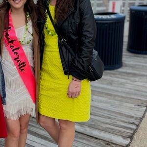 Crown & Ivy Vibrant Yellow Mini Dress